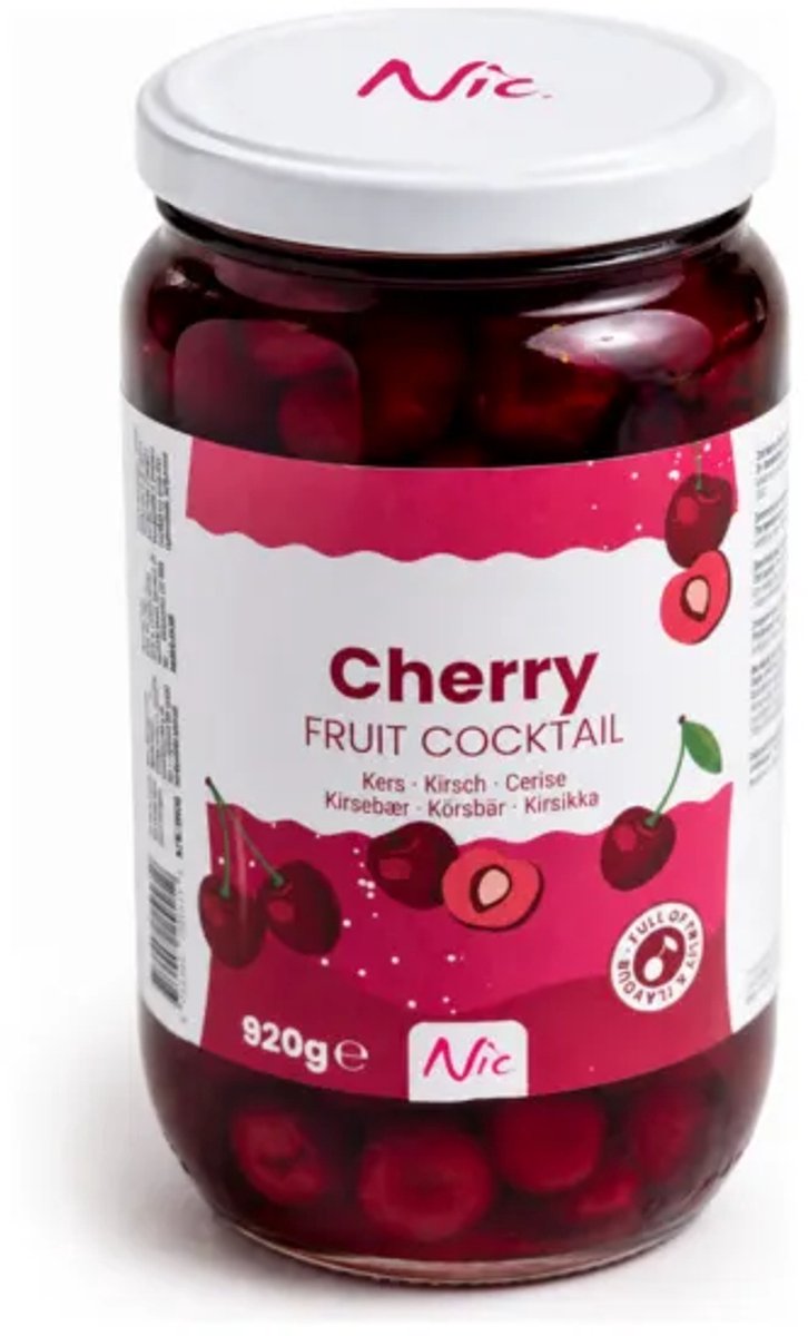 NIC Kersen Fruitcocktail (pot 920 gram)