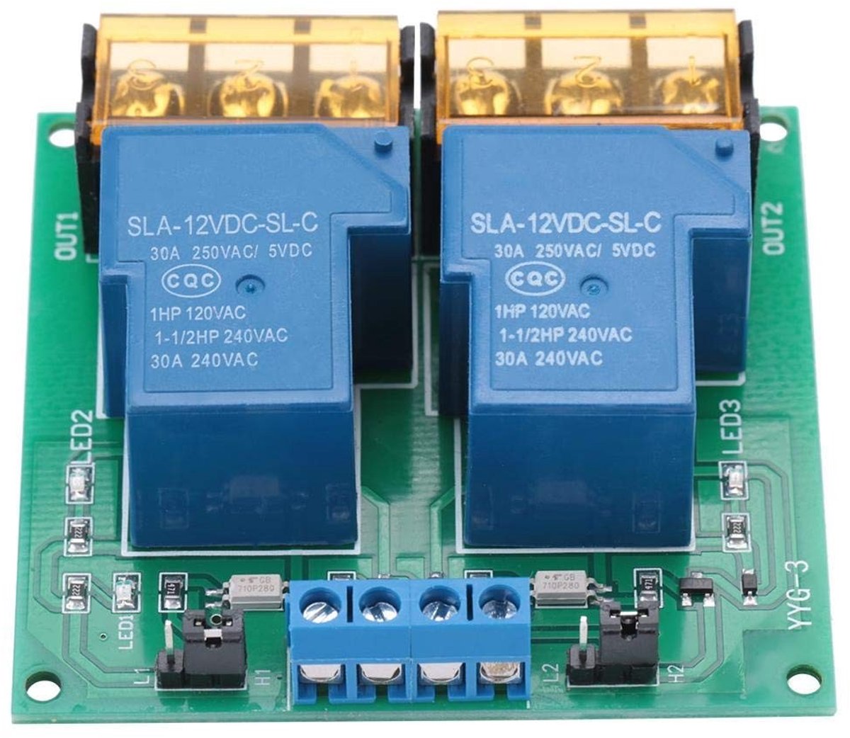 YYG-3 Relay Module 30A - DC 5/12/24V - Bidirectioneel voor Industrie en Automatisering