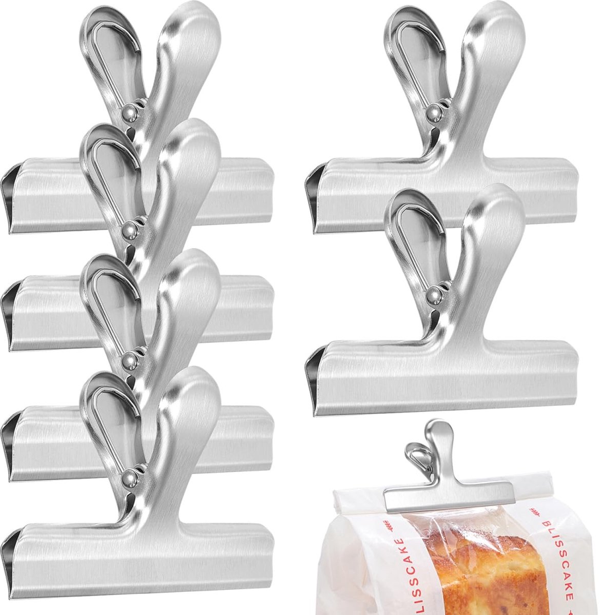 SVGCommerce - Bulldog Clips - Sealing Clips - Paper Clamps - 12cm - Document Organizers - Ideaal voor Thuis en Kantoor - 6 Stuks