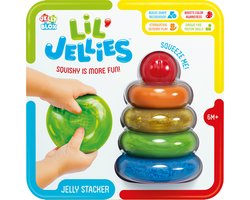 Goliath Lil’ Jellies Jelly Stacker – Stapelspeelgoed – Educatief speelgoed – Sensorisch speelgoed - Speelgoed baby – Stapeltoren – Zachte blokken – BPA vrij – Pijnvrije ervaring – vanaf 6 maanden – Makkelijk schoon te maken
