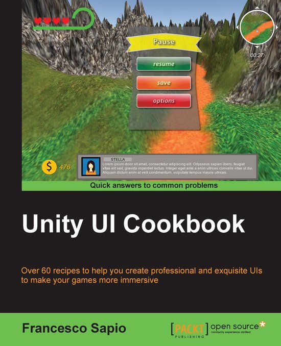 Unity UI Cookbook - cover