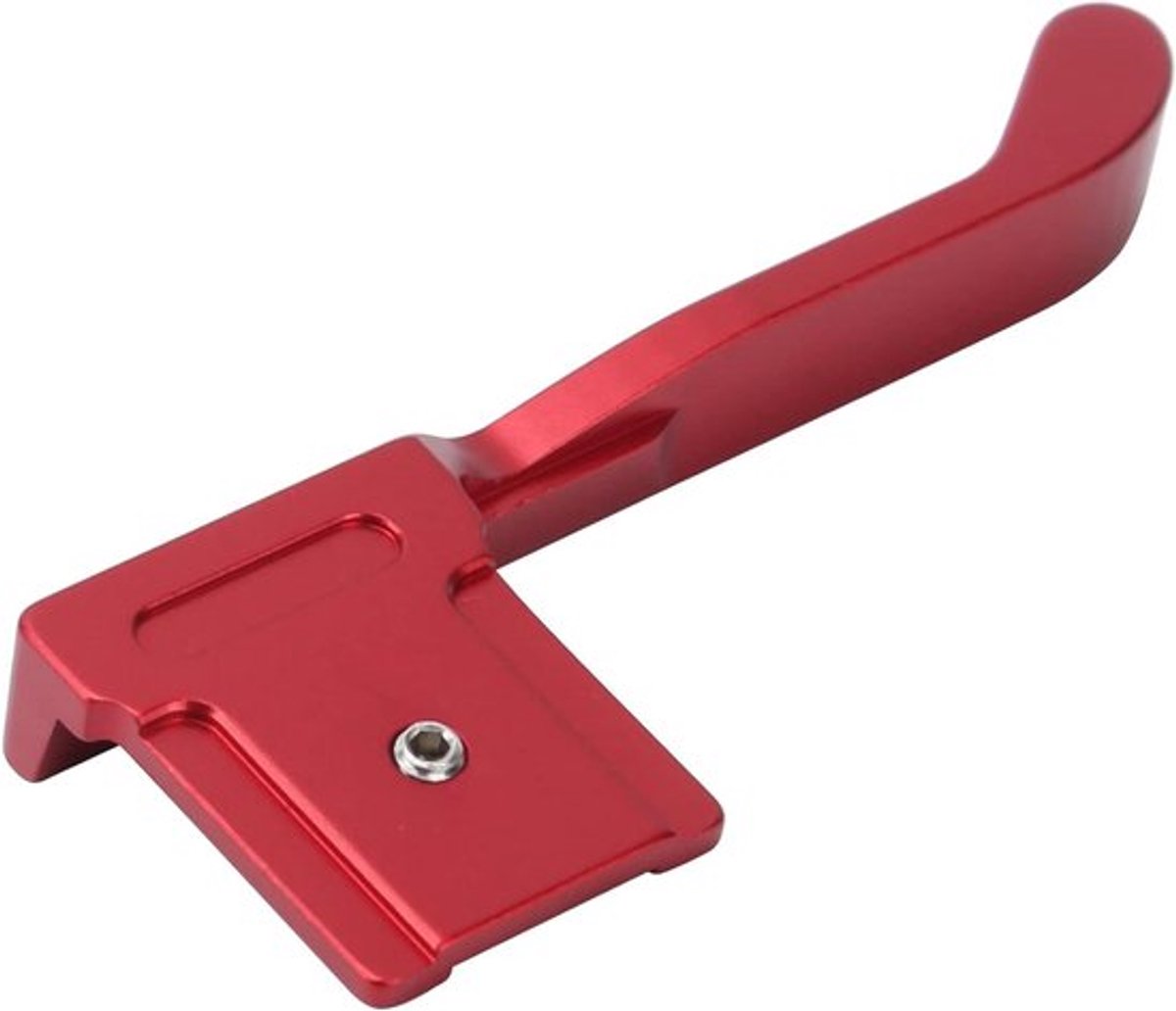 Duimgreep Camera van Aluminium voor Fuji X100V - Rood met Flitsschoen - Handige Duim Omhoog Rest