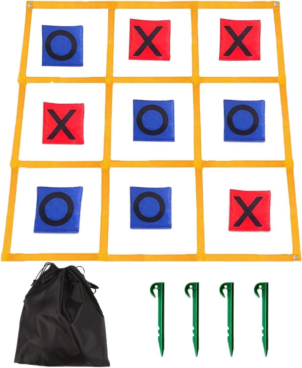 Werpspel Set - Buiten Spel - Familie Activiteit - Praktisch Opbergsysteem - 120x120 cm - Multi