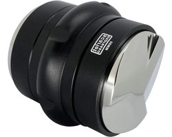 Espresso Distributeur Tamper - Nivelleringsgereedschap Koffie - Perfect Koffie Zetten - 2-in-1 Functie - 58-58.5 mm - Zwart