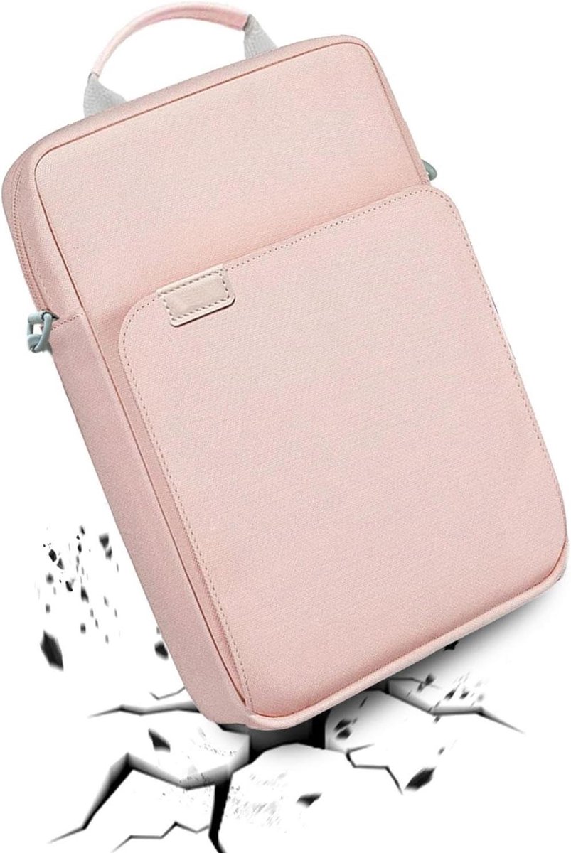Beschermhoes Tablet - Laptoptas Opbergtas - Veilig Transport - Schokbestendige Voering - Tot 13 Inch - Roze