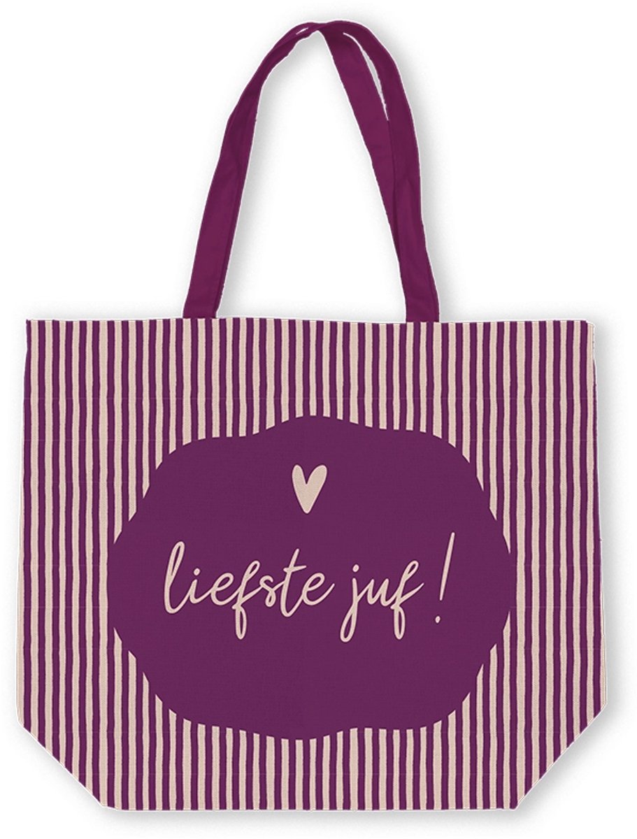 Liefste juf shopper - tas - juffrouw - bedankje juf - juf cadeau