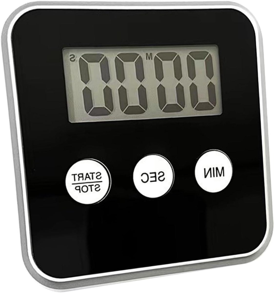 Digitale Keukentimer - Magnetische Wekker - Koken Bakken - Groot LCD Display - 9 x 3 cm - Zwart