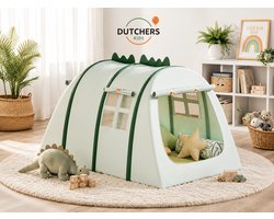 Dutchers® Dinosaurus Speeltent - Kindertent - Speelhuis - Tipitent - Speelhuisje - Tent - Binnentent - Speelhuisje van Oxford-stof voor binnen & buiten - Groen