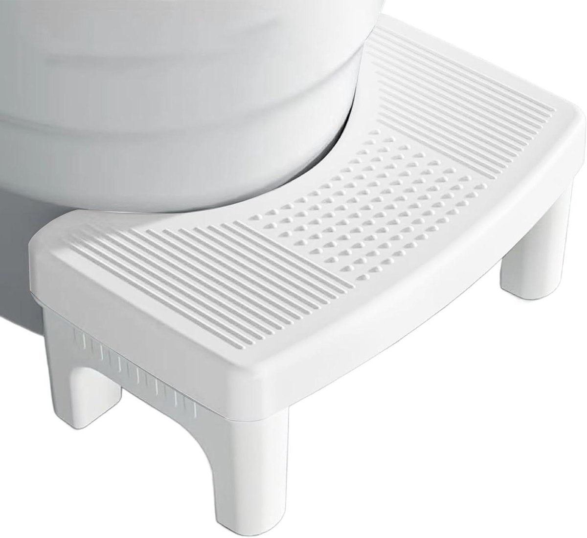 Toiletkruk - Voetenbank - Natuurlijk Ontlasten - Ergonomisch Ontwerp - 20x20x20 cm - Wit