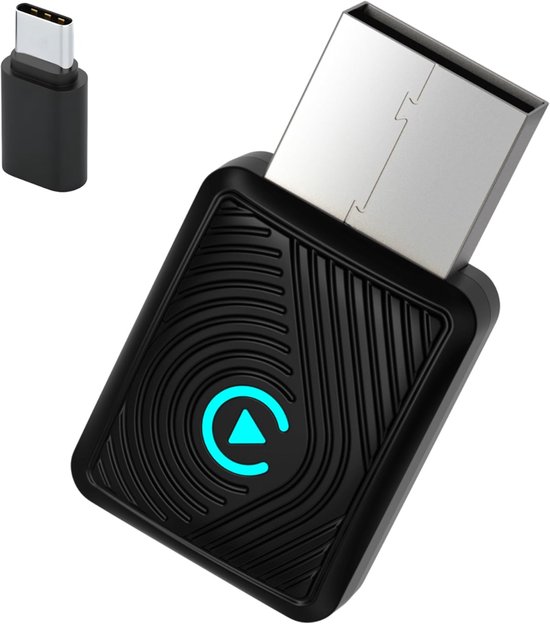 YOR® Carplay dongle - Android Auto Dongle - Carlinkit - Zwart - 10cm x 7cm x 2cm