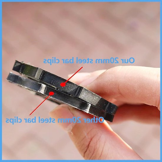 Set van 100 plastic wiggen voor stalen staven met een diameter van 8 tot 12 mm, verticale bevestiging en versterking voor betonplaten, accessoires voor bekisting en snap-on toepassingen — afbeelding 4