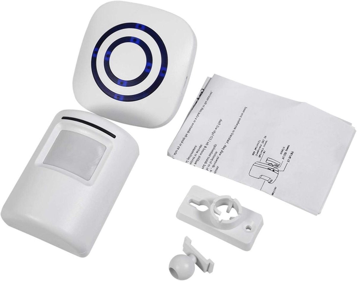 Oprit Alarm - Bewegingsmelder - Huis Beveiligen - Draadloze Installatie - 70 Meter Bereik - Standaard