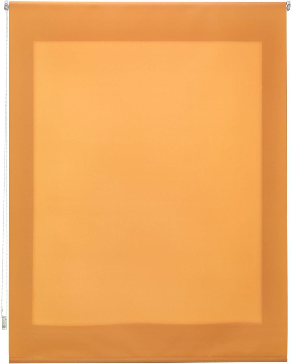 Rolgordijn - Raambekleding - Woonkamer Decoratie - Half doorschijnend - 6x160 cm - Oranje