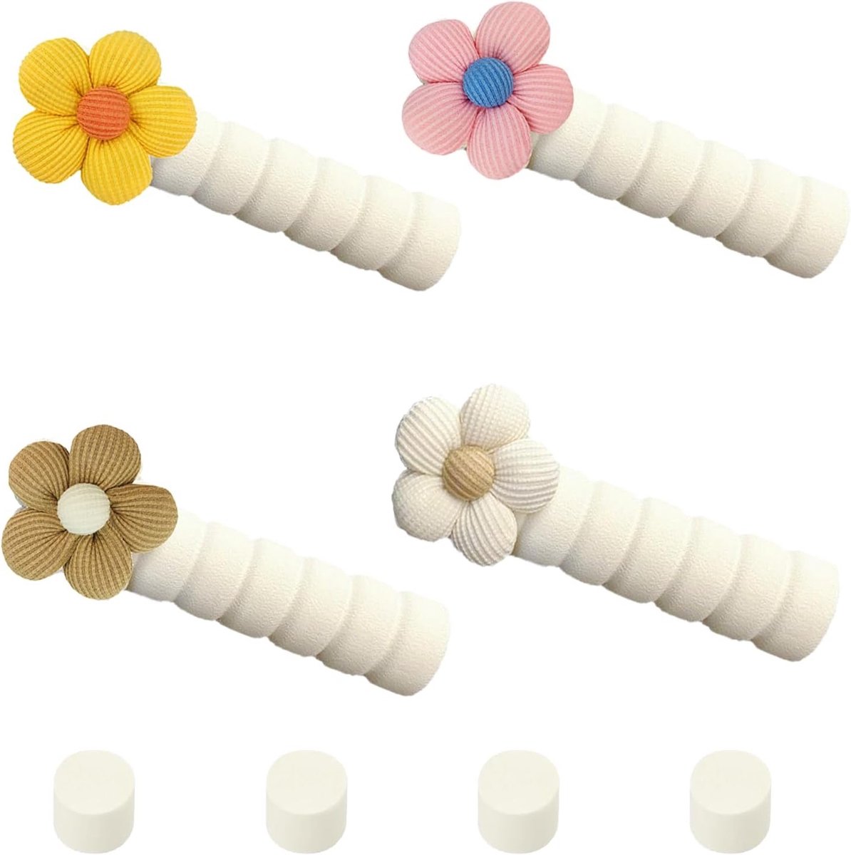 Set van 4 Beschermhoezen voor Deurgrepen - Veiligheid voor Kinderen en Dieren, Ideaal voor Huizen, Kinderdagverblijven en Kantoorgebouwen (Beige)