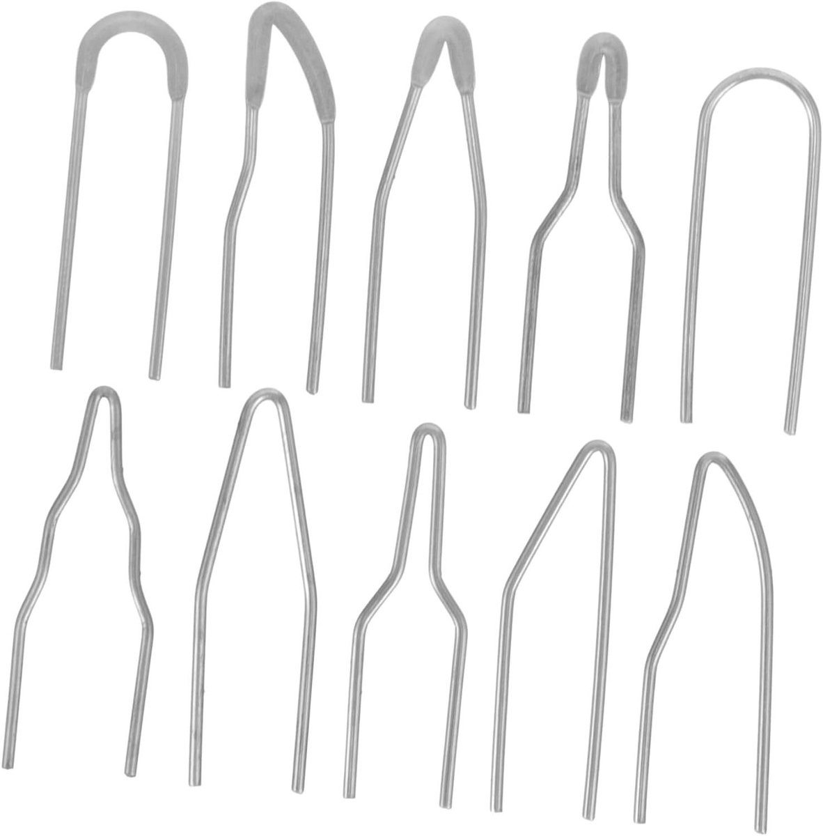 Brandhout Tips - Houtbrander Accessoires - Houtbewerking Hobby - Snelle Verwarming - 10 Stuks - Zilver