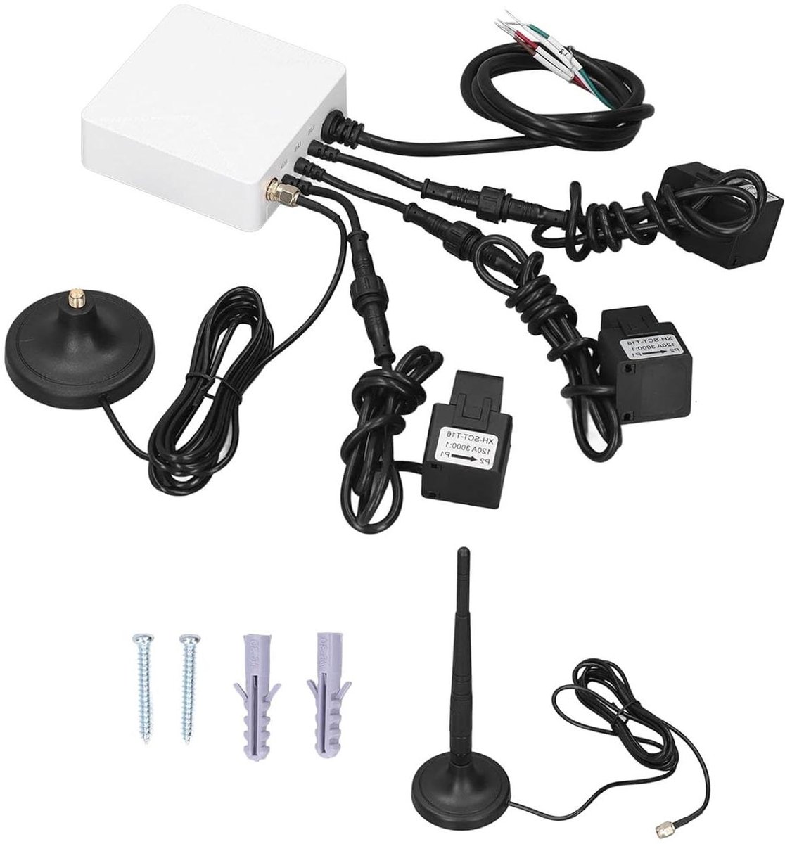 Slimme Energiemeter - Stroommeter - Energie Verbruik - Real-time Data - 3 fase - Wit