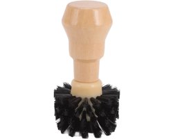 Professionele Koffie Tamper Borstel met Houten Handvat voor het Reinigen van Koffiemolen en Portafilter - Ideaal Keukengereedschap voor Koffieliefhebbers (58MM)