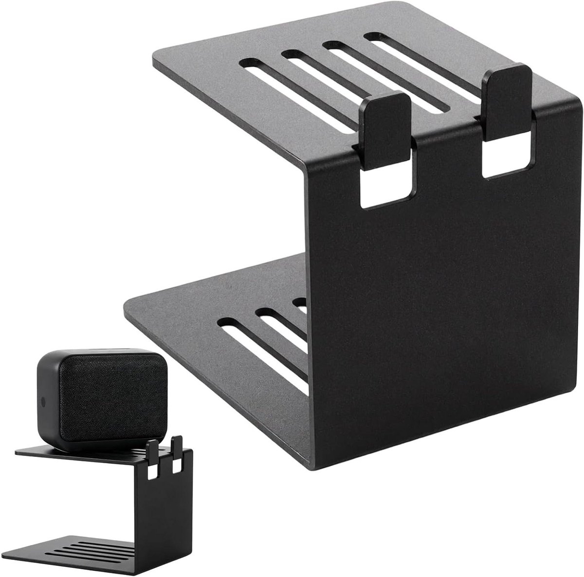 Luidspreker Standaarden - Speaker Verhogers - Akoestische Optimalisatie - Zwaar Belastbaar Frame - 20x16x14 cm - Zwart