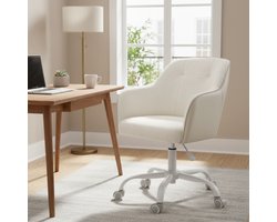 Bobbel Home - Bureaustoel - Draaistoel - In Hoogte Verstelbaar - Cappuccino Beige