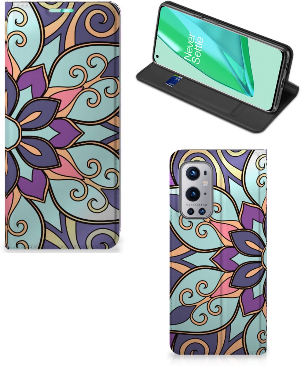 OnePlus 9 Pro Smart Cover Purple Flower