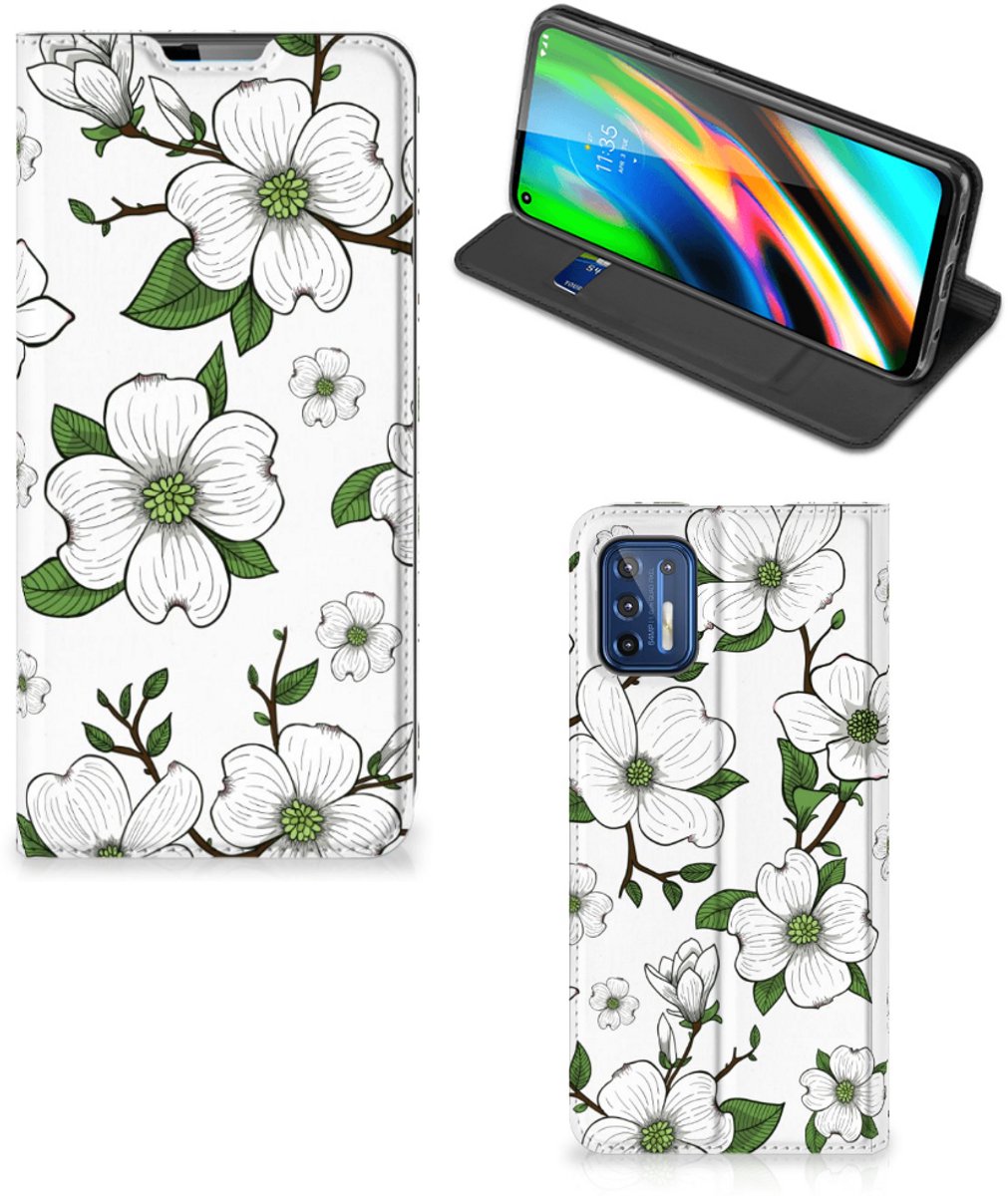 Motorola Moto G9 Plus Smart Cover Dogwood Flowers