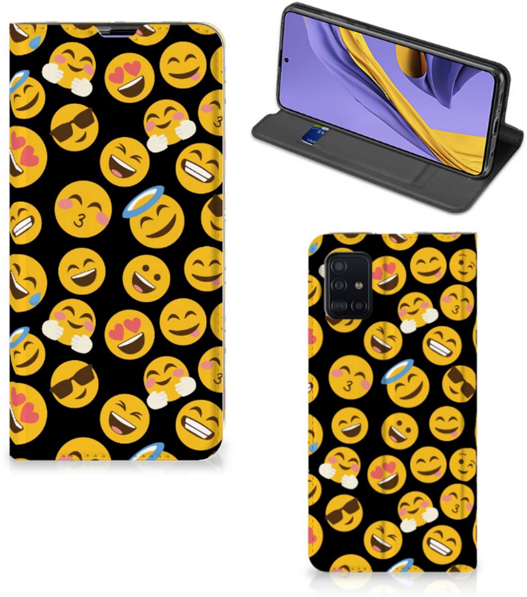 Samsung Galaxy A51 Hoesje met Magneet Emoji