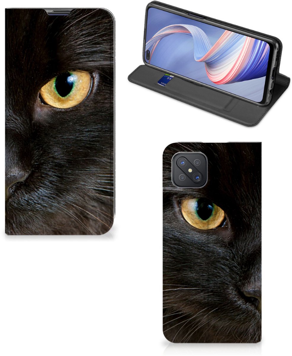 OPPO Reno4 Z 5G Hoesje maken Zwarte Kat
