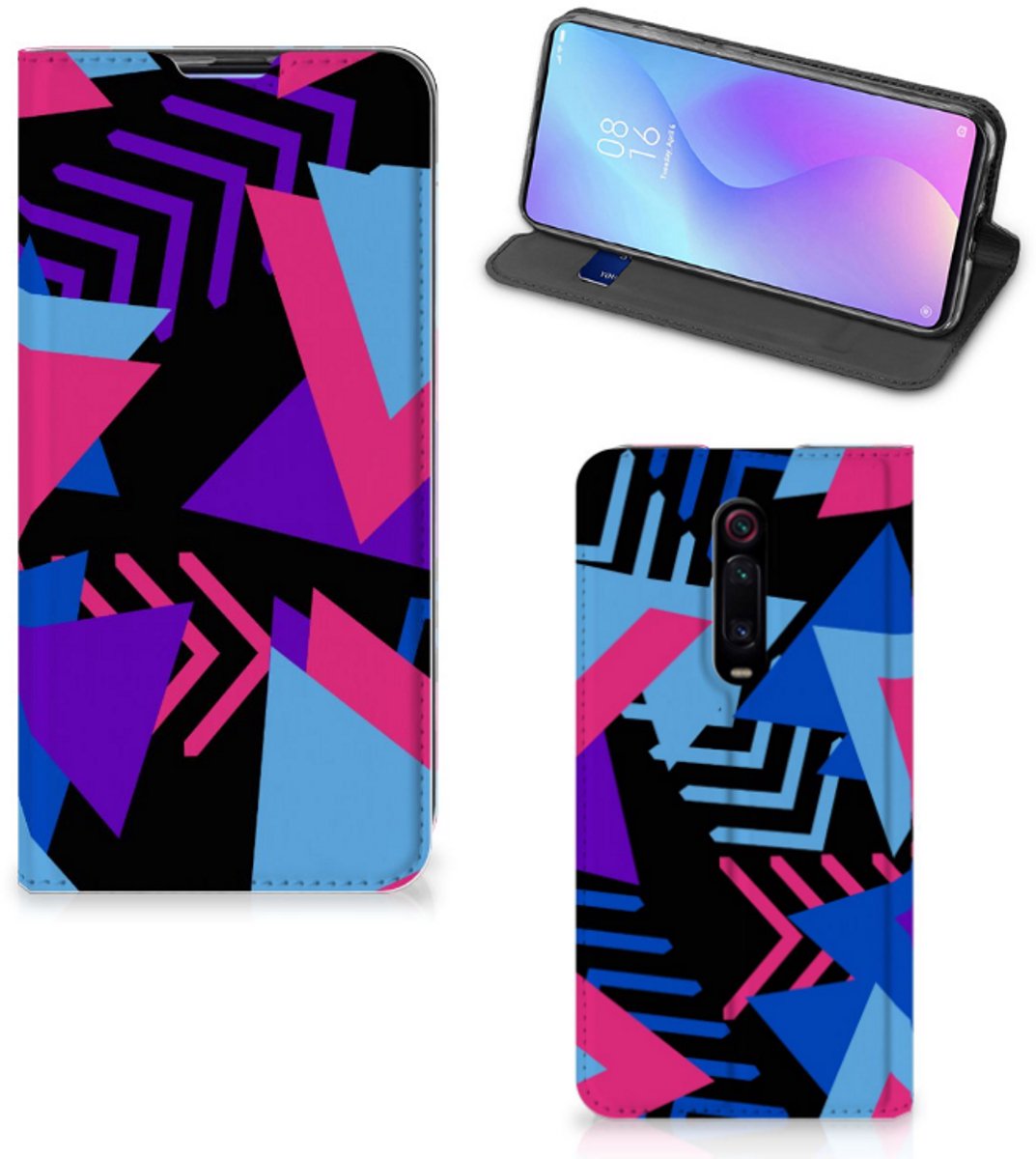 Standcase Hoesje voor Xiaomi Redmi K20 Pro Stand Case Funky Triangle