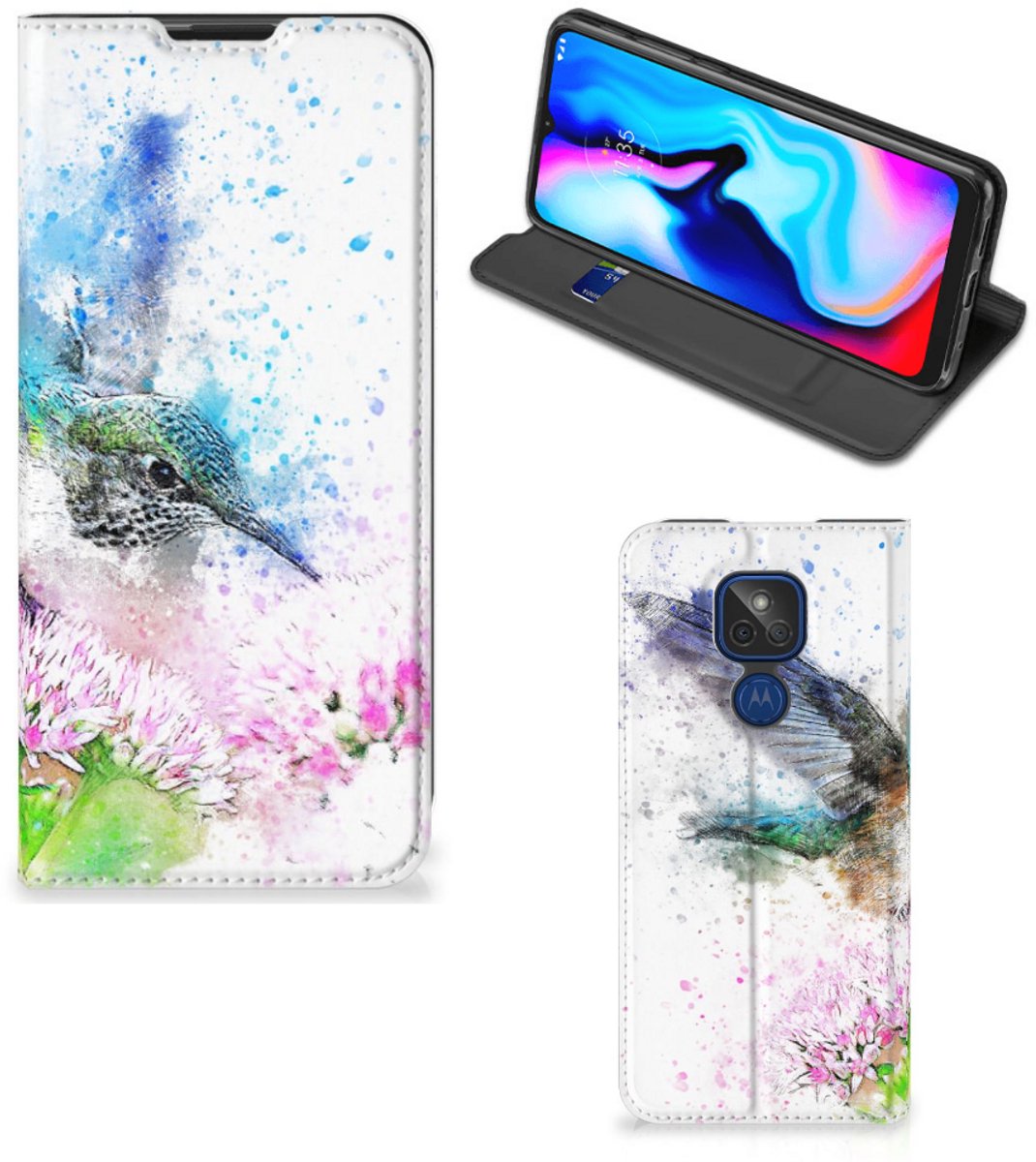 Bookcase Motorola Moto G9 Play Vogel