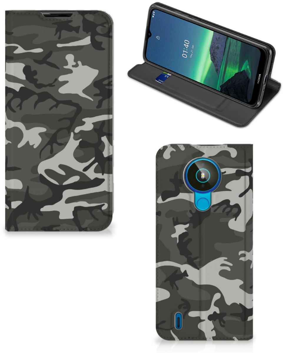 Nokia 1.4 Hoesje met Magneet Army Light