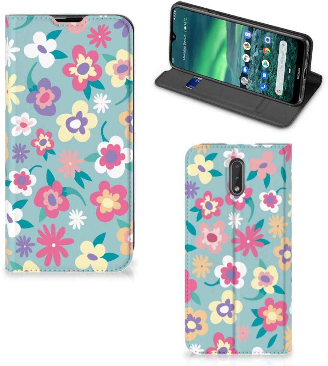 Nokia 2.3 Smart Cover Flower Power