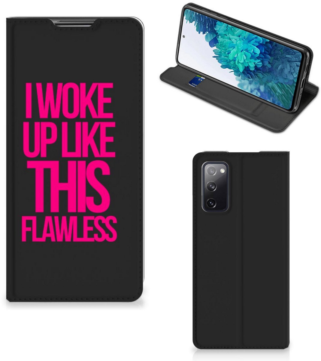 Samsung Galaxy S20 FE Hoesje met tekst Woke Up - Origineel Cadeau Zelf Maken