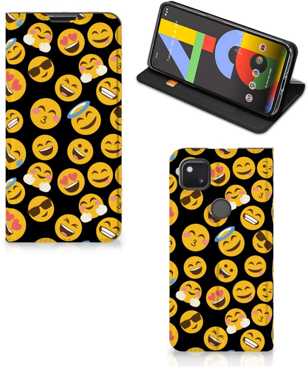 Google Pixel 4a Hoesje met Magneet Emoji