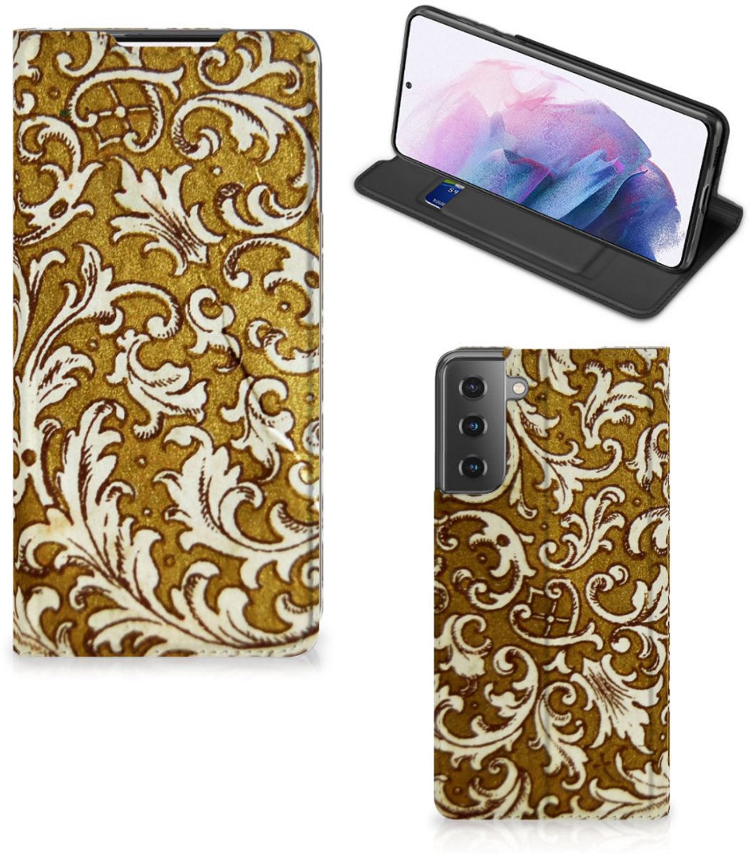 Telefoon Hoesje Samsung Galaxy S21 Plus Barok Goud