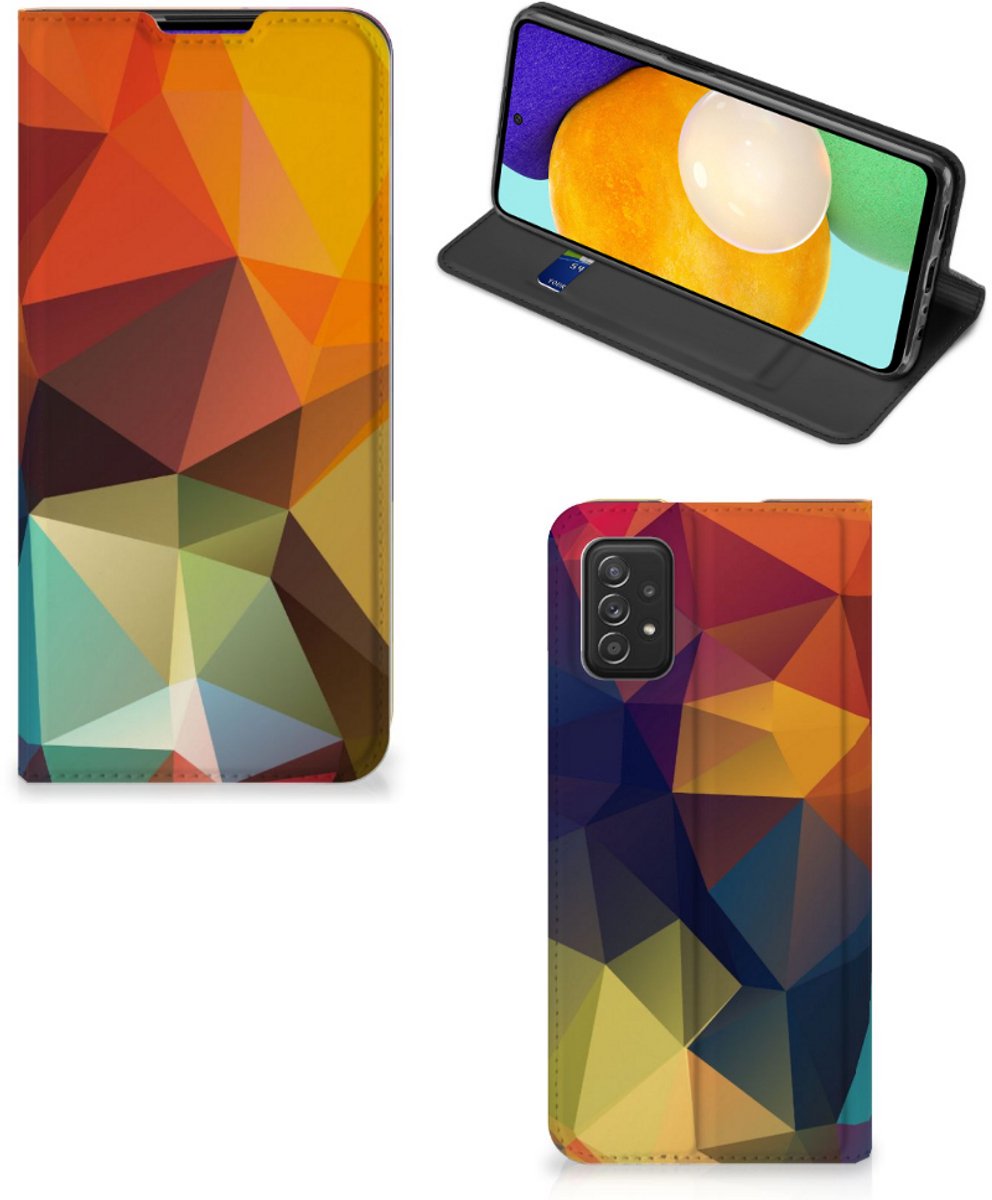 Samsung Galaxy A03s Stand Case Polygon Color