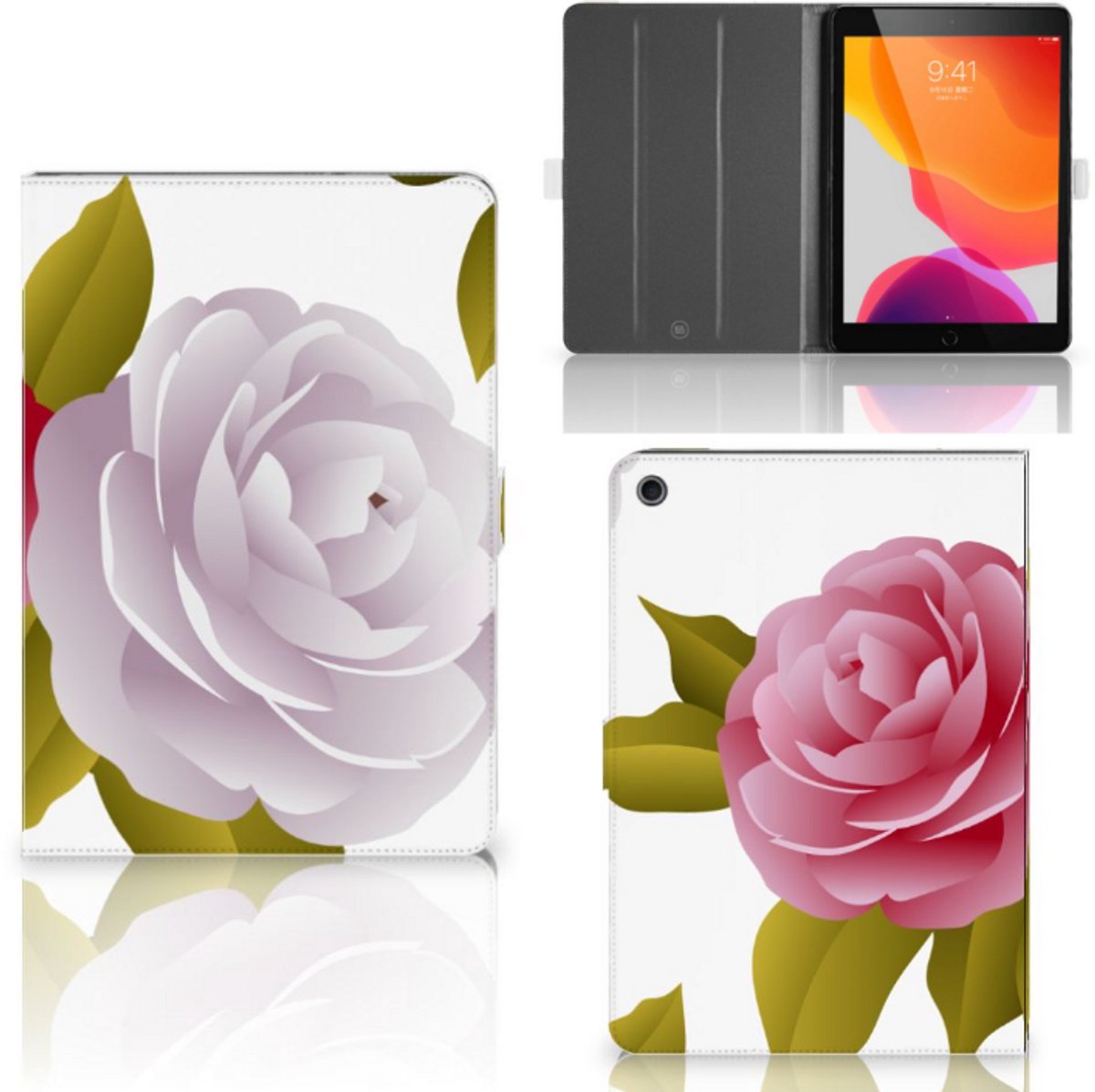iPad 10.2 2019 | iPad 10.2 2020 | 10.2 2021 Tablet Cover Roses