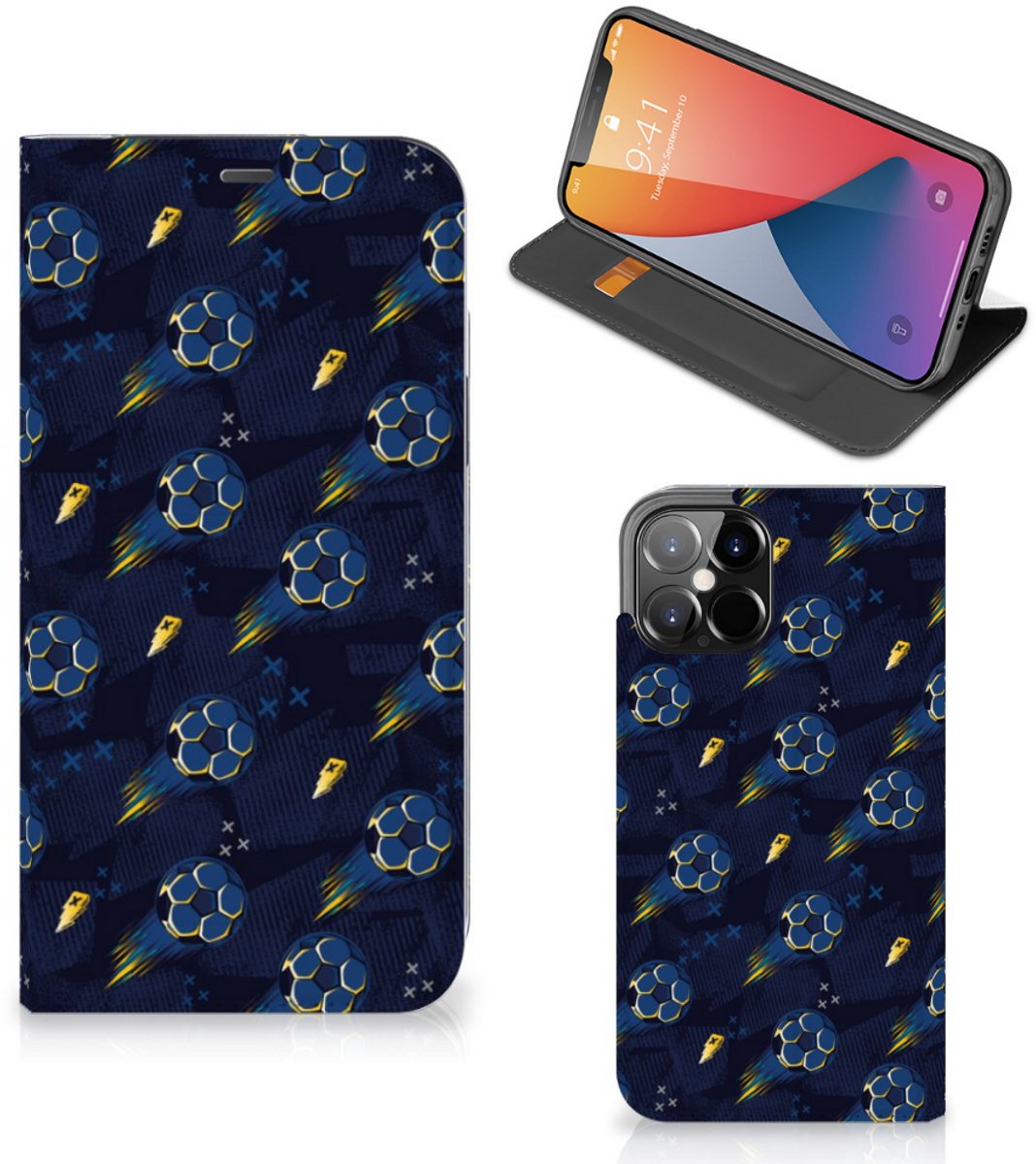 Hoesje met Magneet voor iPhone 12 Pro Max Voetbal