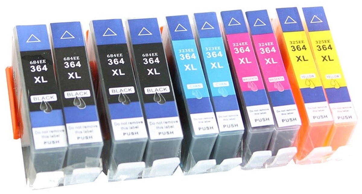 HP - 10-Pack Inktcartridge - CB321EE - Zwart - Huismerk - geschikt voor D5445, D5460