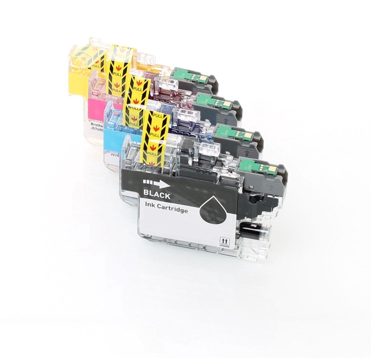 Brother - Set Inktcartridge - LC521 - Cyaan - Huismerk - geschikt voor DCP-J1260W, DCP-J1310DW, DCP-J1313DW, DCP-J1360DW, DCP-J1460DW