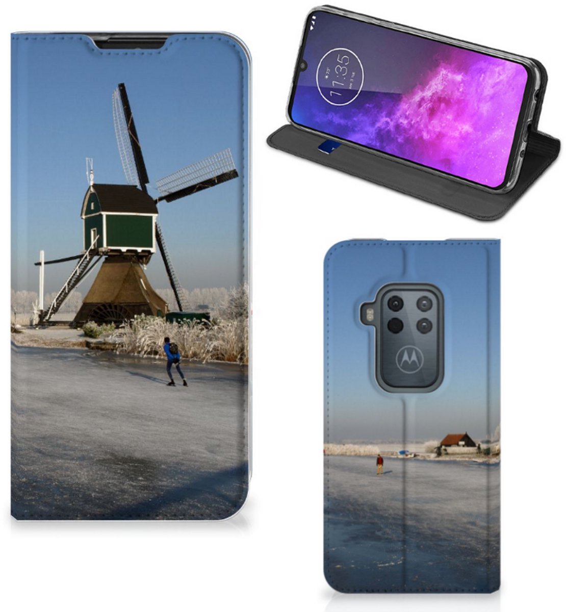 Motorola One Zoom Book Cover Schaatsers