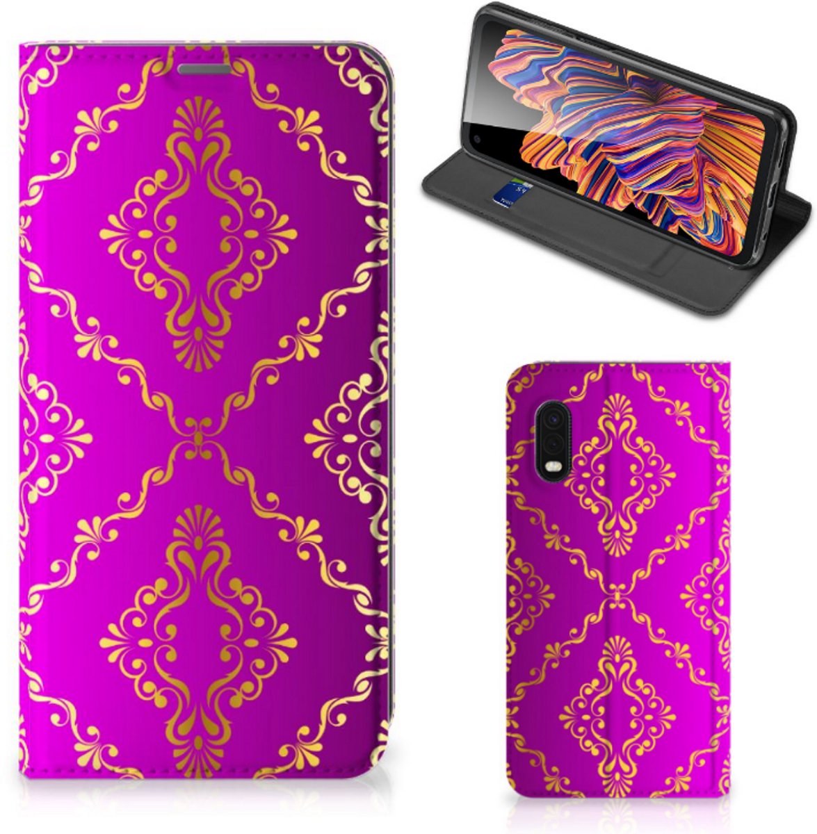 Telefoon Hoesje Samsung Xcover Pro Barok Roze