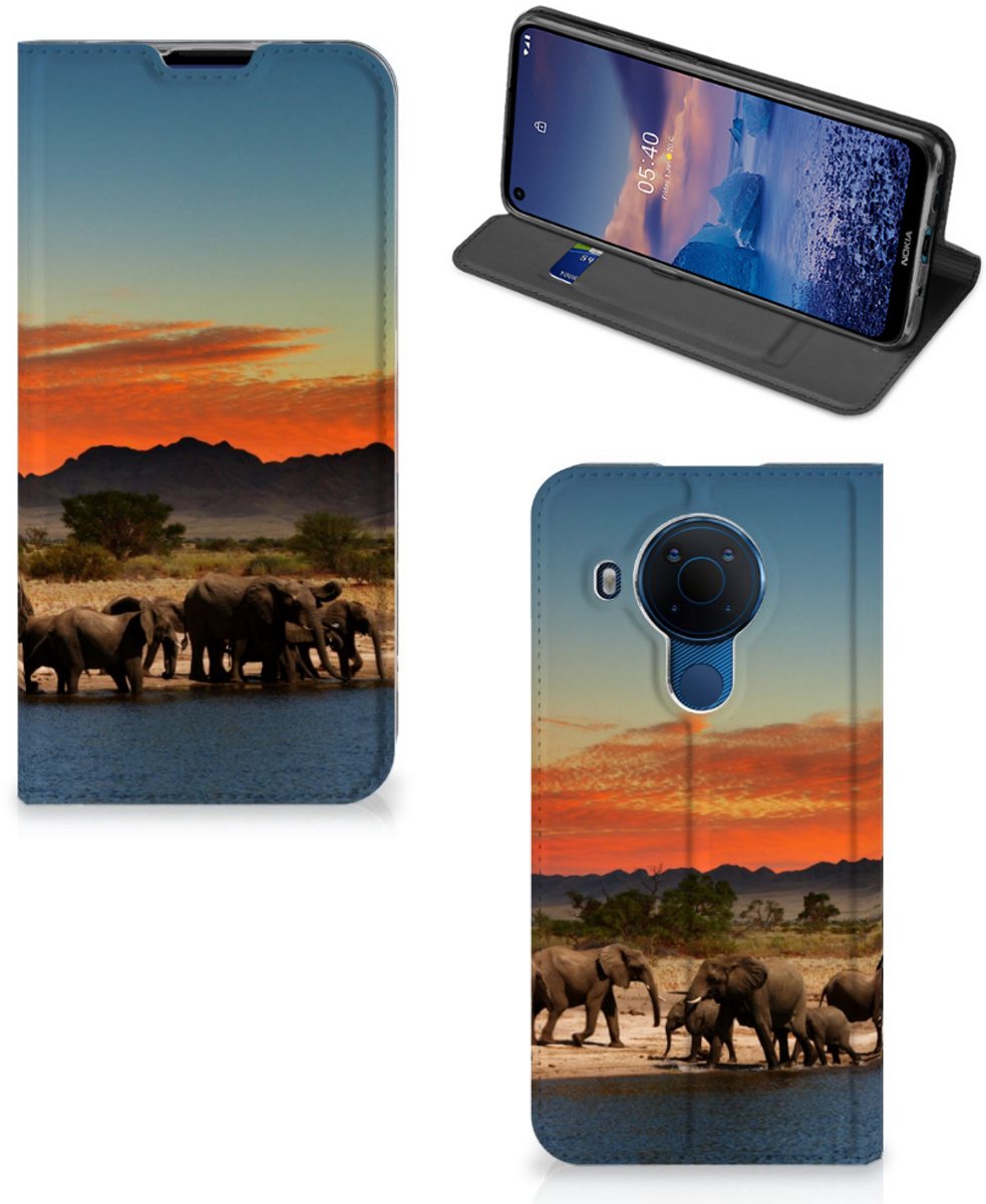Nokia 5.4 Hoesje maken Olifanten