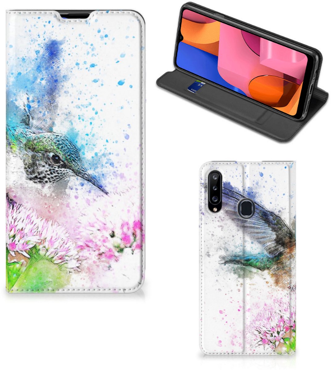 Bookcase Samsung Galaxy A20s Vogel