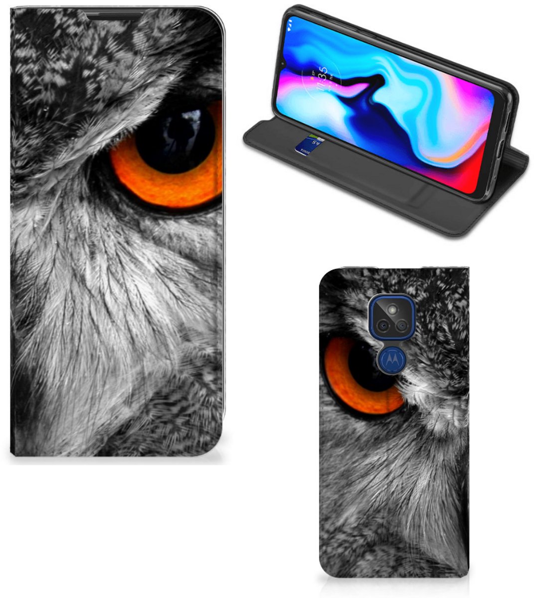 Motorola Moto G9 Play Hoesje maken Uil