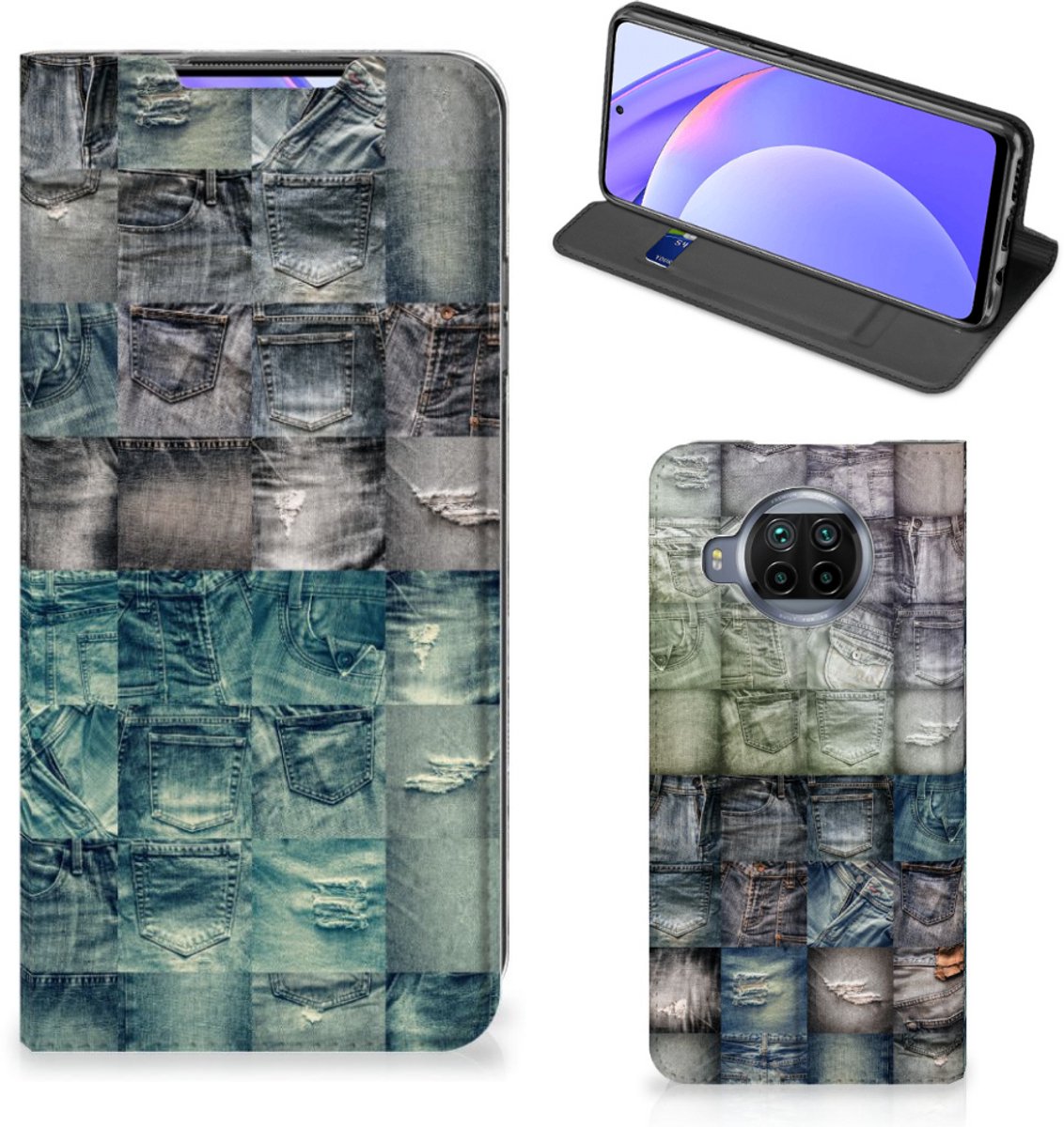Hippe Standcase Xiaomi Mi 10T Lite Spijkerbroeken