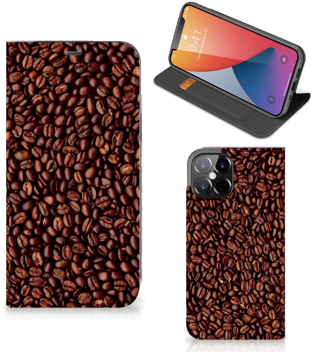 iPhone 12 Pro Max Flip Style Cover Koffiebonen