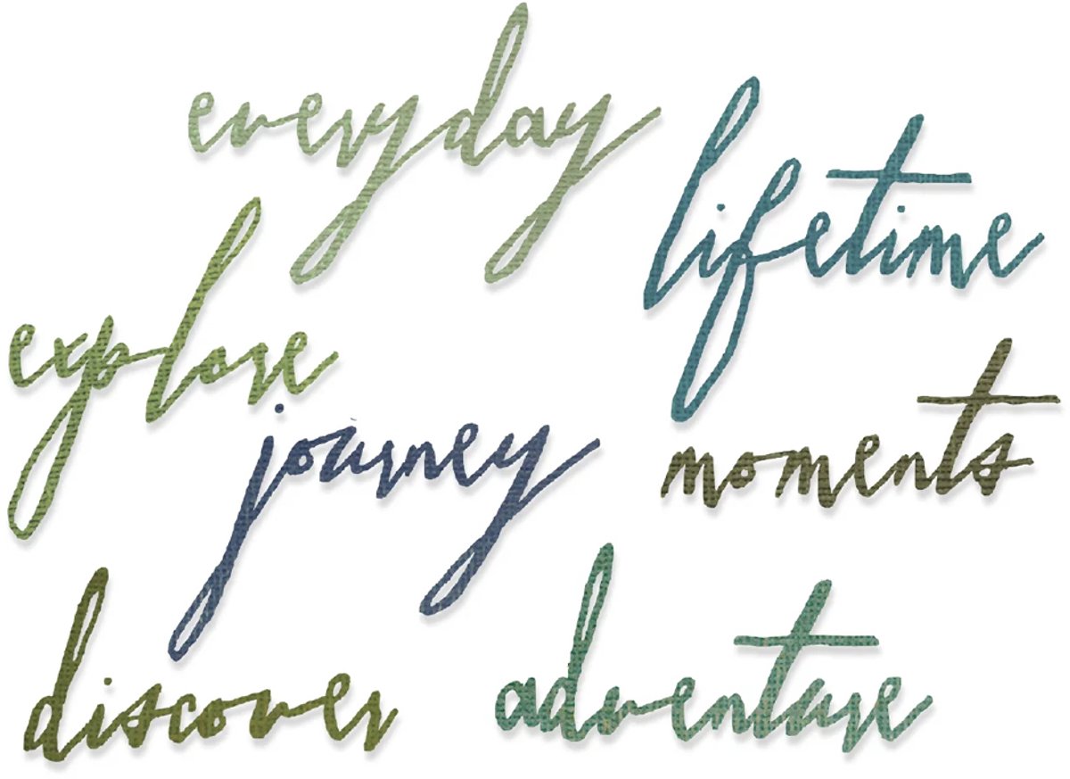 Thinlits die Handwritten Journey - Sizzix