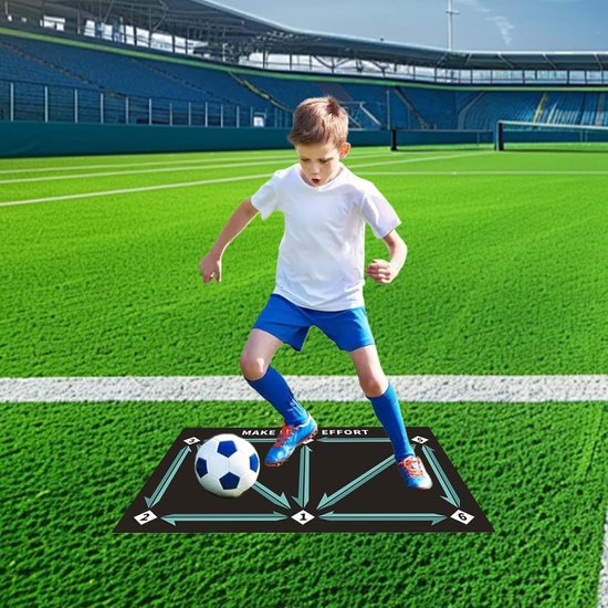 Trainingsmat Voetbal - Oefenmat Stap - Balcontrole Verbeteren - Antislip Ontwerp - 60 x 10 x 10 cm - Groen — afbeelding 2