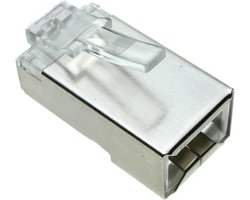 BeMatik - FTP-connector Cat.5e RJ45 male naar crimp-kabel 25-pack