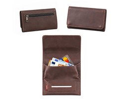 Champ Shag Etui - Tabak Etui - Shag Mapje - Hoesje - Echt Leer - Bruin